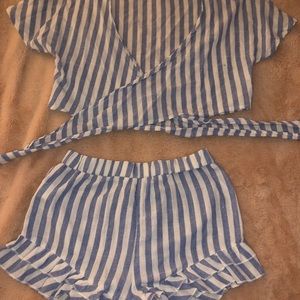 Crop top and shorts set